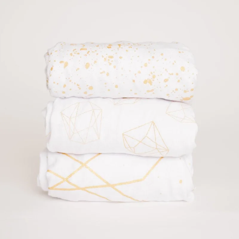 Quick Deals Gold Bassinet Fitted Sheet Set