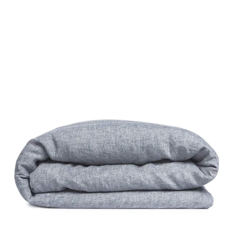 Weekend Deals to Make You Happy Linen duvet cover cloudy blue