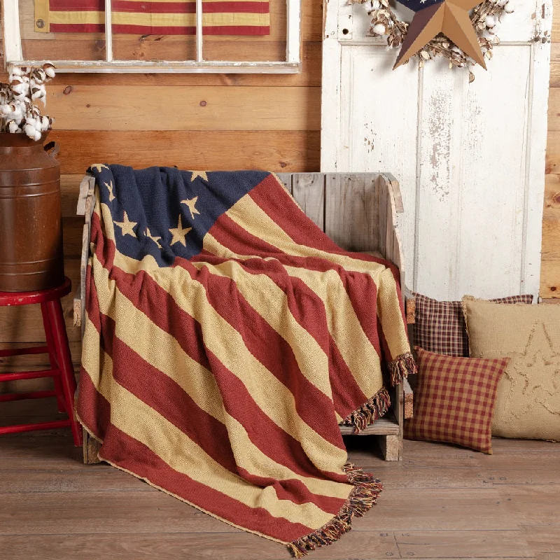 Price Meltdown Old Glory Throw Woven 50x60