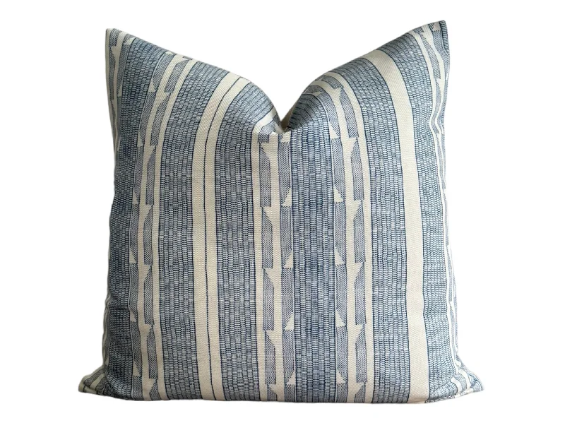Don't Miss Out READY TO SHIP Designer Jennifer Shorto Storck Blue Pillow Cover