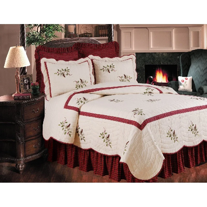 Value Pack Red Plaid Bed Skirt