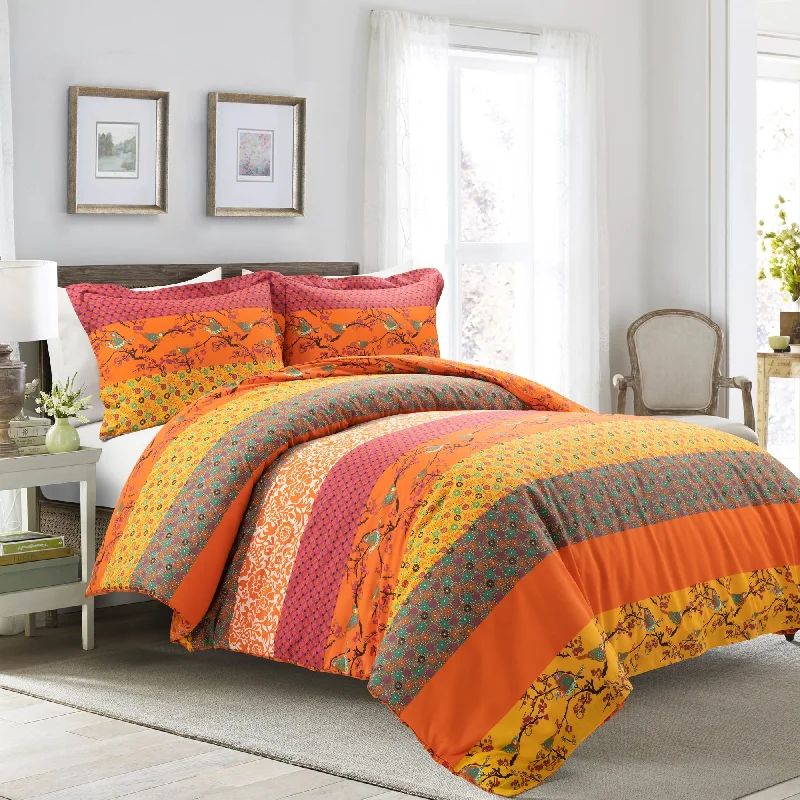Weekend Discounts to Delight Royal Empire Reversible Cotton Duvet Cover 3 Piece Set