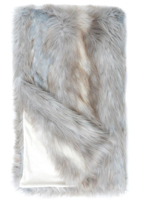 Special Offer Siberian Fox Limited Edition Faux Fur Throw