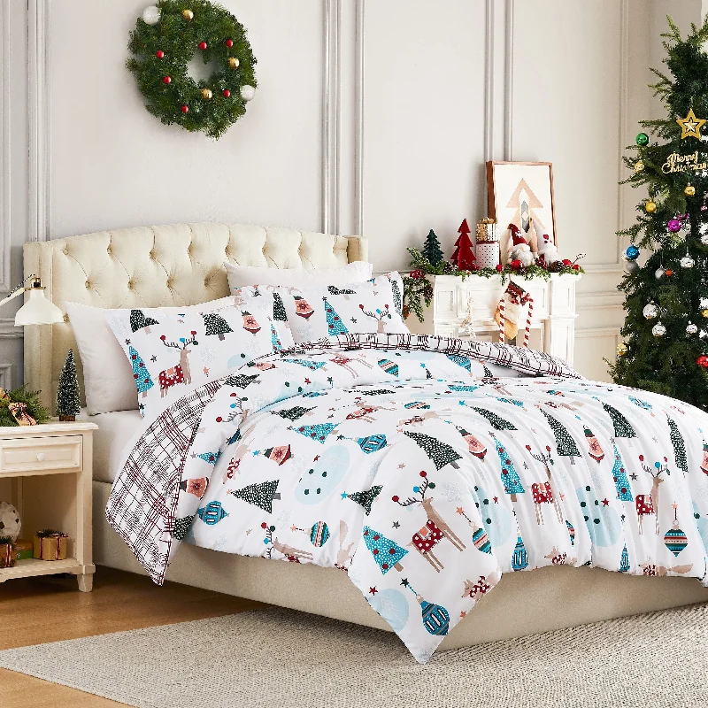 Get Ready To Save Like Never Before Winter Wonderland Reversible Duvet Cover Set